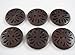 YAKA 30pcs 2 Hole Handmade Pierced Flower Type Wood Sewing Button for Craft Sewing Button 1.18inch