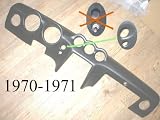 1973-1973 Nissan Datsun 240Z Black Dash Pad Cap Overlay Restores the original factory part