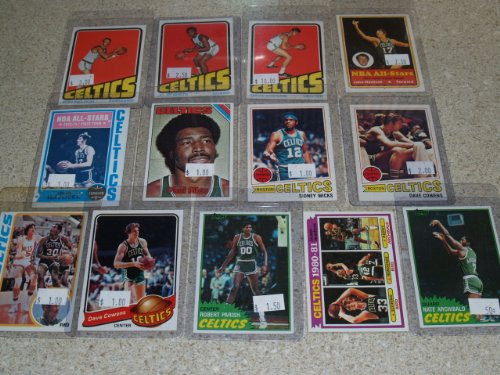 1972-73 to 1981-82 Boston Celtics Lot of 13 Cards incl. Dave Cowens, John Havlicek