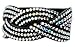 Bling Aurora Borealis Crystal Braided Twist title=