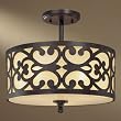 Minka Nanti Iron Oxide 3 Light Semi Flush 1498-357