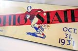 Lot of 5 Ohio State Buckeyes Vintage Antique Wood Look Wooden Football Sign Destiny Plaque