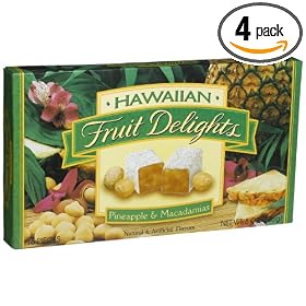 Liberty Orchards Hawaiian Fruit Delights, Pineapple and Macadamias, 8-Ounce Boxes (Pack of...