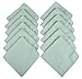 Sinland Microfiber Waffle Weave Dish Cloths Dishcloths Washcloths Facial Cloths Light Jade 12-pack 13Inchx13Inch
