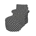 Skyline Furniture Ashley'S Kids Chaise Lounge, Black And White Polka Dot Cotton