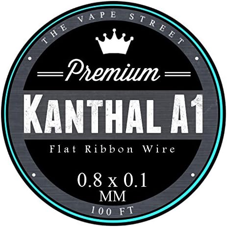 100 FT Kanthal A1 Flat Ribbon Resistance Wire 0.8mm x 0.1mm 5.76 Ohms/Ft - SATISFACTION GUARANTEED OR YOUR MONEY-BACK - Perfect for all of your RDA Mods - BUY WITH CONFIDENCE