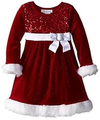 Toddler Applique Long Sleeves Satin/Scuba/Knit  Dress