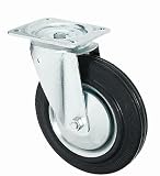 Transportrolle lenkbar 80mm Gummibereifung NEU