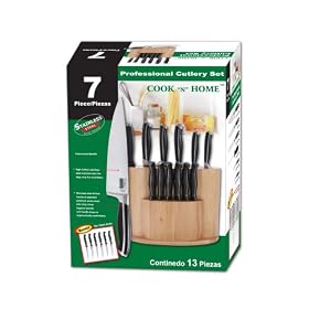 7 Pcs Forge Handle cutlery set 6pc steak knife as bonus by Cook N Home