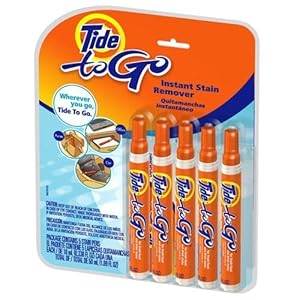Tide to Go Instant Stain Remover, .338-Ounce Sticks 5 in a Pack sold as 1 Pack