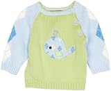 Hartstrings Baby-Boys Newborn Long Sleeve Crewneck Sweater, Light Blue, 3-6 Months