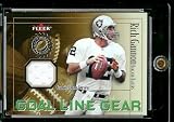 2001 Fleer Authority Goal Line Gear Rich Gannon Jersey Oakland Raiders Football Card - Mint Condition - Shipped In Protective ScrewDown Case!