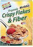 Weetabix Organic Crispy Flakes & Fiber Cereal, 12 oz Boxes, 6 ct (Quantity of 1)