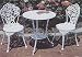 Outdoor Table and Chairs Set (White) (See Text)
