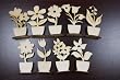 wooden flower stand