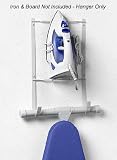 Ironing Board Holder - Iron & Board Not Included (White) (17 H x 9.75 W x 3 D)