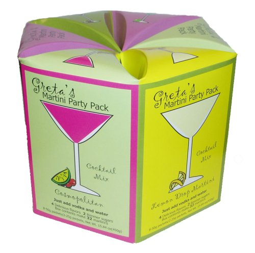 Martini Party Pack Gift Set of Cocktail Mixes with Rimmer Sugar: Chocolate Cake, Apple,... by Martini Party Pack Co.