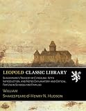 Shakespeare's Tragedy of Cymbeline. With Introduction, and Notes Explanatory and Critical. For Use in Schools and Families