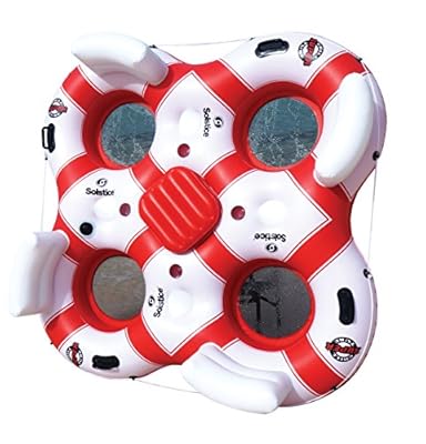 Solstice Super Chill 4 Person Island, White/Red