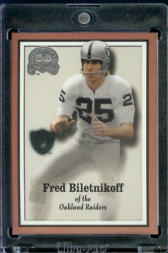 2000 Fleer Greats of the Game Football Card # 59 Fred Biletnikoff Oakland Raiders Mint Condition - Shipped In Protective ScrewDown Case!