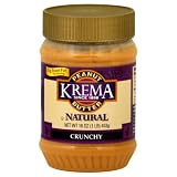 Krema Natural Crunch Peanut Butter, 16-Ounce (Pack of 6)