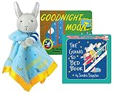 Goodnight Moon Plush Bunny Blanket with Board Book and The Going to Bed Book