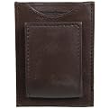 Daxx Magnetic Money Clip With Card Holder Brown