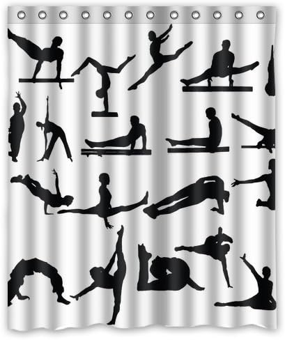 Honey Day House Gymnastics Waterproof Shower Curtain 60x72 Gift Choice