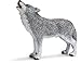 Schleich Howling Wolf Toy Figure
