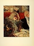 IMAGE OF 1952 Toulouse-Lautrec Private Room Rat Mort Print - Orig. Tipped-in Print