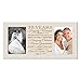 Personalized 35 year anniversary gift her him couple Custom Engraved wedding celebration for Husband wife girlfriend boyfriend photo frame holds two 4x6 photos by LifeSong Milestones (Ivory)