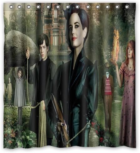 Miss Peregrine¡¯s Home For Peculiar Children Shower Curtain Bathroom Waterproof Fabric set with 12 Hooks Decor 66x72 Inches