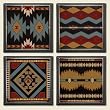 AbsorbaStone Tumbled Tile Assorted Coaster set ~ Four Corners southwestern decor ~ 4 Tile Drink Coasters ~ code 699