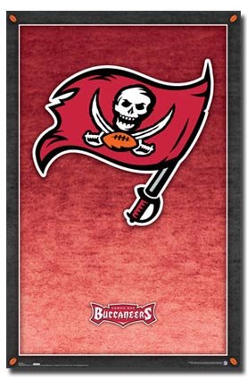 (24x36) Tampa Bay Buccaneers (New Logo) Sports Poster Print