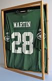Football / Baseball Jersey Display Case w/ Door - OAK