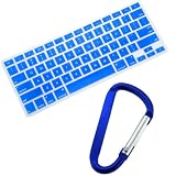 GTMax Aluminum Unibody Apple MacBook / Pro / Air Silicone Keyboard Skin Cover + Carabiner Key Chain