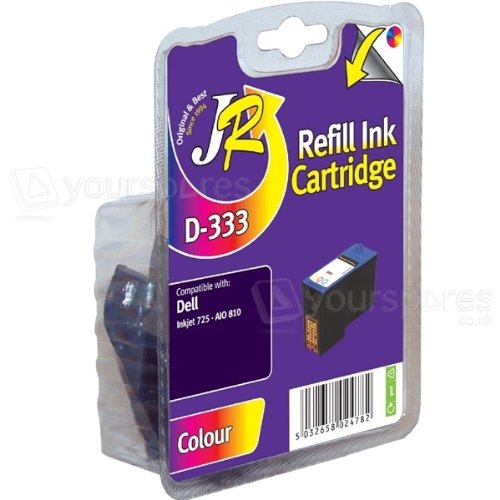 JR Inkjet Refill Ink Cartridges for Dell 725 810 - JF333 Colour