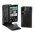 MaryCom PREMIUM QUALIT�T Leder Handytasche schwarz f�r Motorola Milestone 3 Smartphone + gratis Displayschutzfolie / LTS MM3
