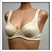  : Solb $26 Cream Floral Air Mesh Bra #1313 sz 32A