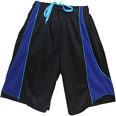 Men's Athletic closed Mesh Basketball Shorts Spun Poly Spun Dazzle-Purple X-Large