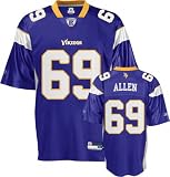 Men`s Minnesota Vikings #69 Jared Allen Team Replica Jersey