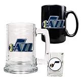 Utah Jazz NBA 15oz Tankard, 15oz Ceramic Mug & 2oz Shot Glass Set - Primary Logo