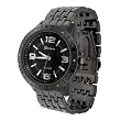 Geneva Platinum Mens Round Face Link Watch