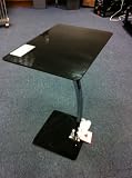Stunning Black Glass Laptop Table