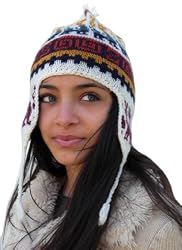 Handmade Artisan Alpaca Lightweight Hat - Andean White Breeze II (Small/medium)