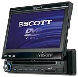 Scott DRX 950 Moniceiver (17,8 cm (7 Zoll) TFT-LCD Touchscreen-Monitor, DVD Player (MPEG4/Xvid), USB, SD/MMC Kartenleser) schwarz