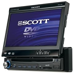 Scott DRX 950 Moniceiver (17,8 cm (7 Zoll) TFT-LCD Touchscreen-Monitor, DVD Player (MPEG4/Xvid), USB, SD/MMC Kartenleser) schwarz