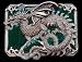 Mediaeval Dragon-enamled Belt Buckle