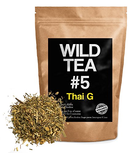 Wild Tea #5, Thai G, Premium Organic Loose Leaf Rooibos Tea (2oz)