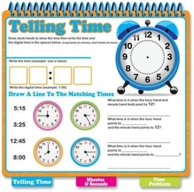 The Board Dudes Dry-Erase Learning Book, Tell Time *** Product Description: The Board Dudes Dry-Erase Learning Book, Tell Time, Assorteddry-Erase Learning Book Helps Children Learn To Tell Time With Erasable Dry-Erase Surfaces On Every Page. Colo ***